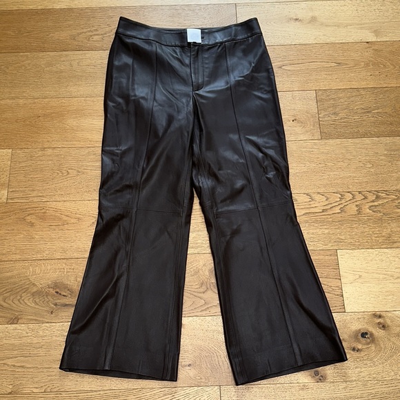 NWOT VINCE Leather flared pants- extremely soft!!! - Picture 13 of 16